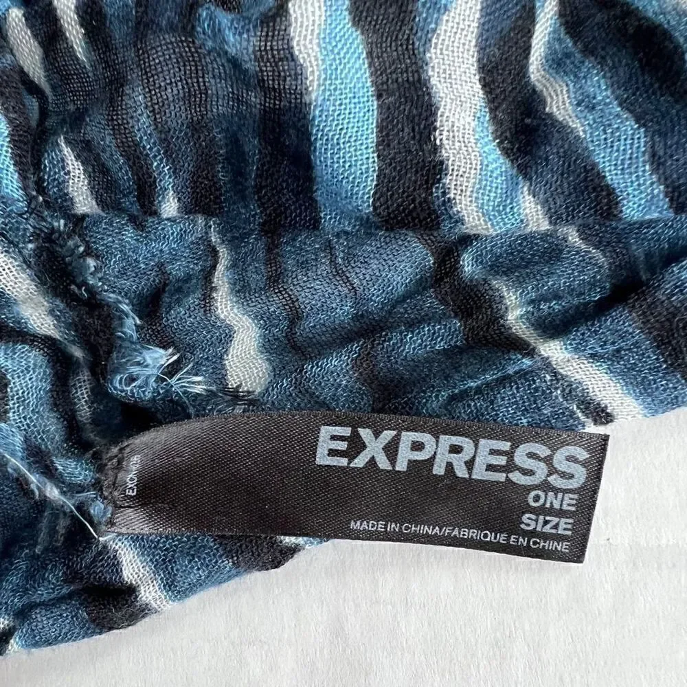 3/$15 or 5/$20 Express zebra print scarf 30”x68”